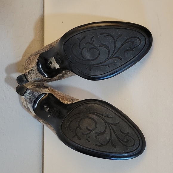 EURO SOFT 3015 Annabelle Fabric Snake Print Comfort Heel 10M - Picture 12 of 12